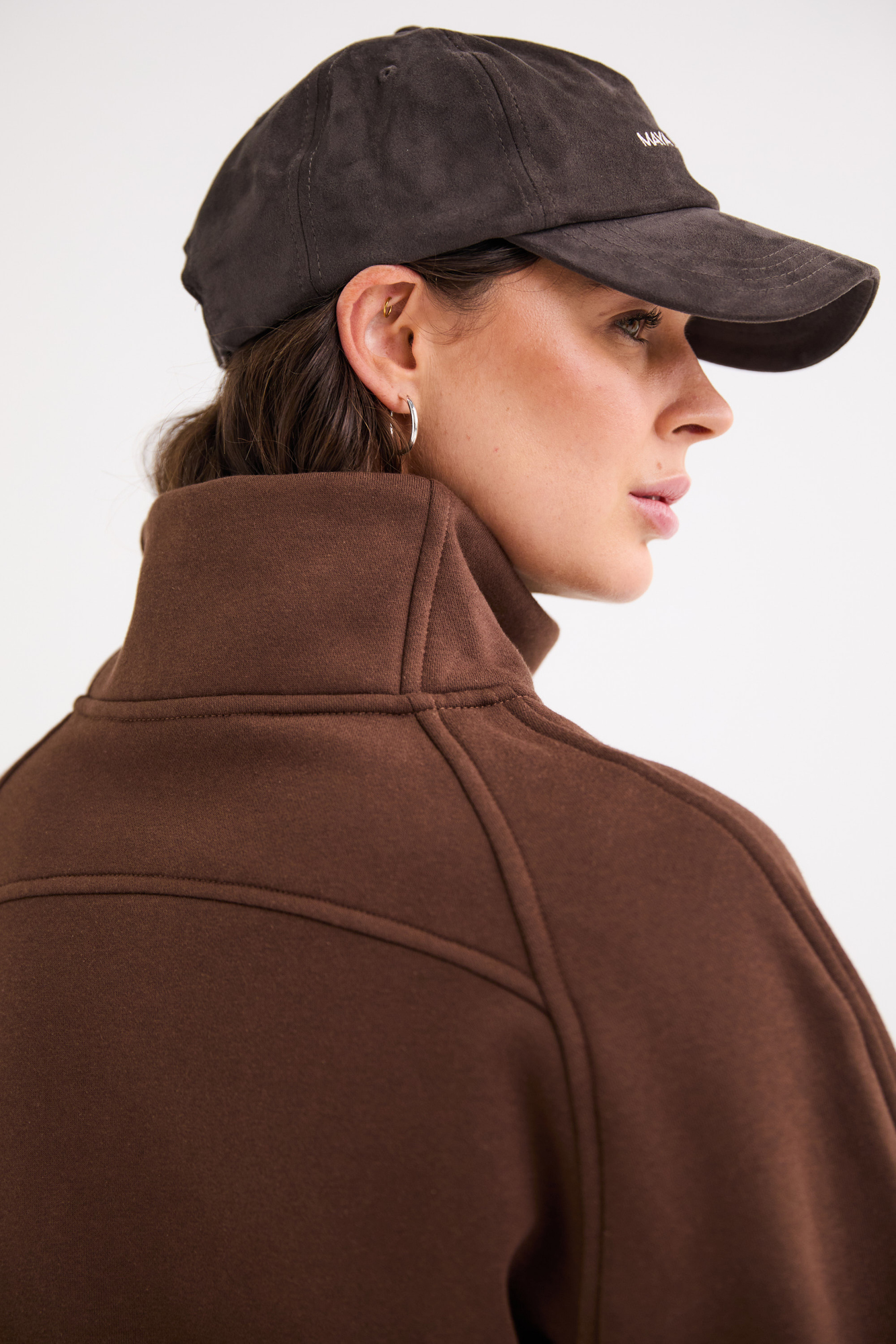 Cropped Halfzip Sweater
