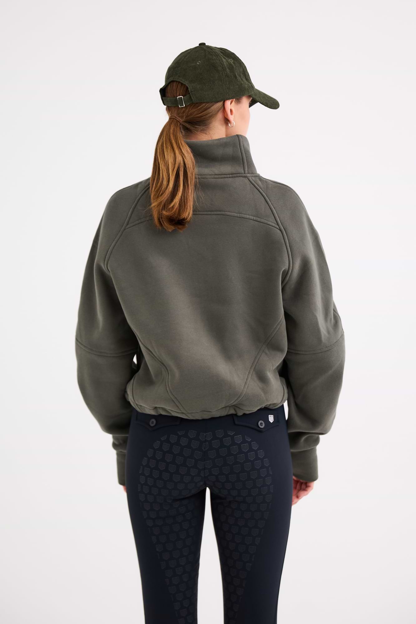 Cropped Halfzip Sweater