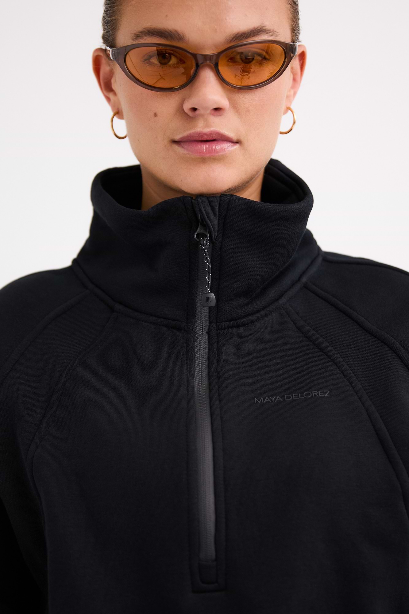 Cropped Halfzip Sweater