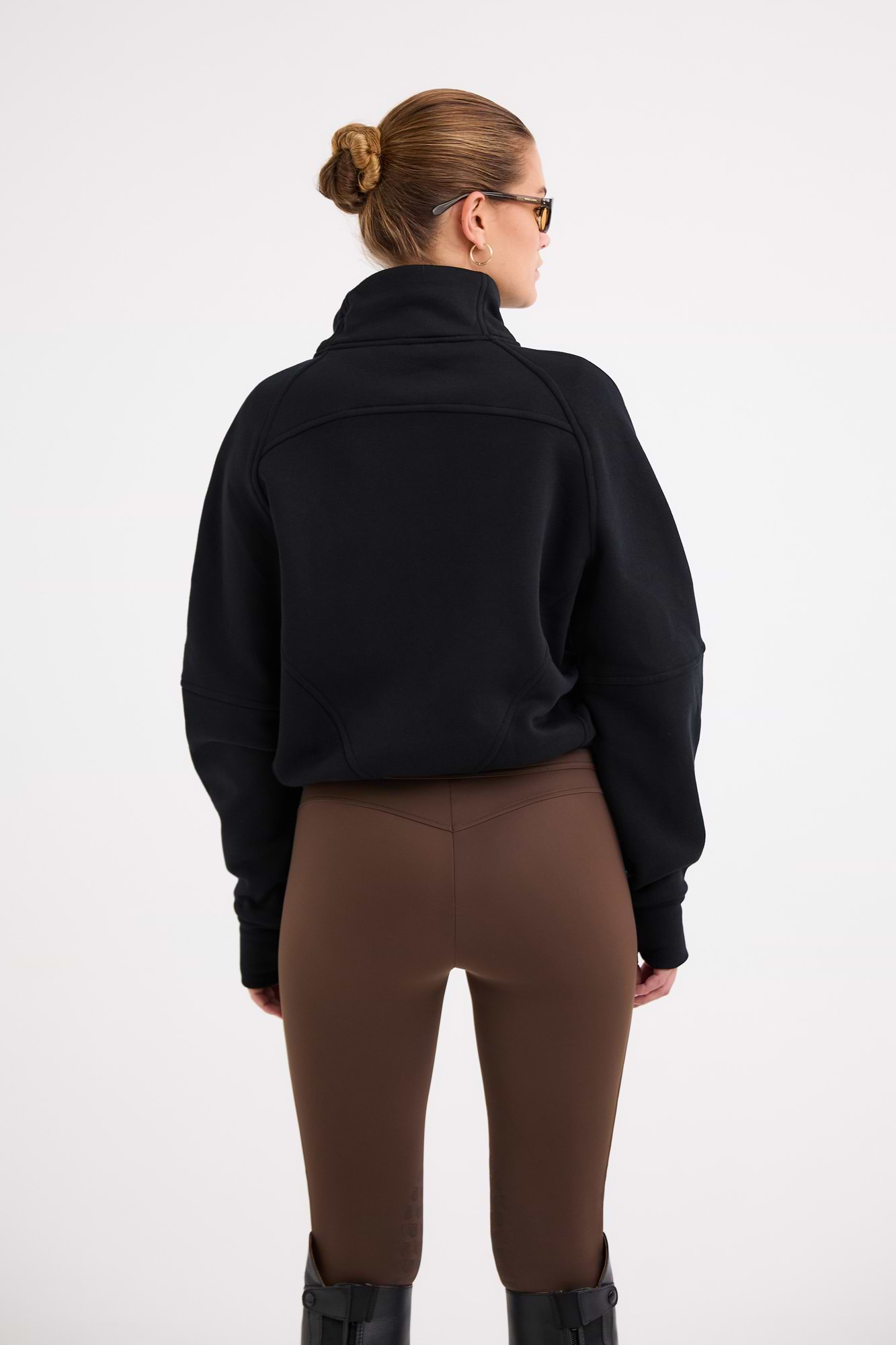 Cropped Halfzip Sweater