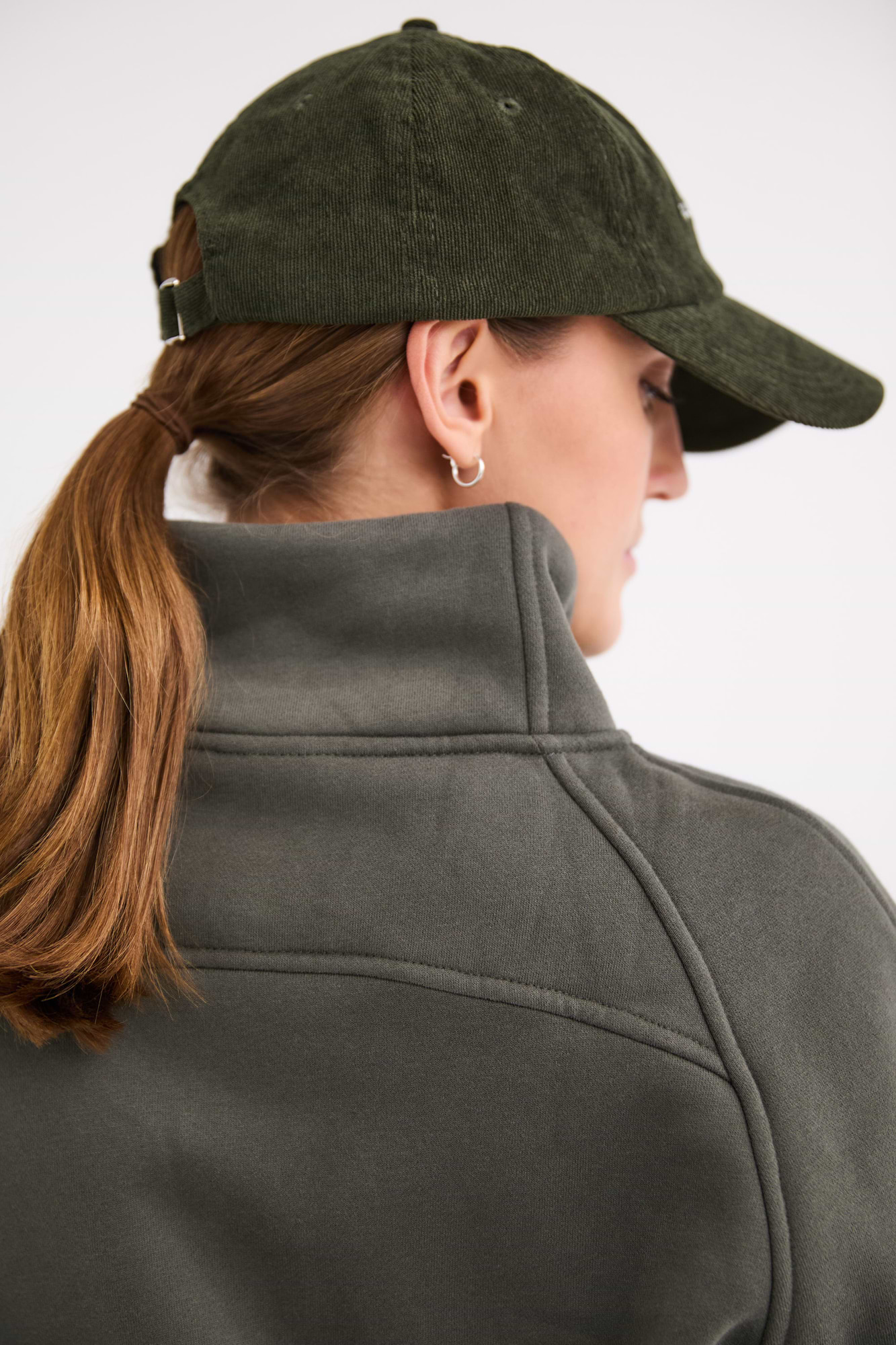 Cropped Halfzip Sweater