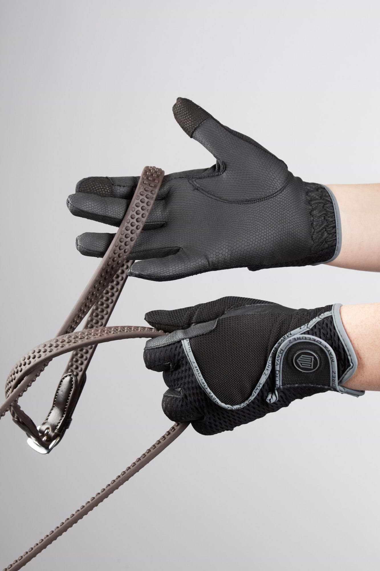 Gants d'équitation en maille avec grip