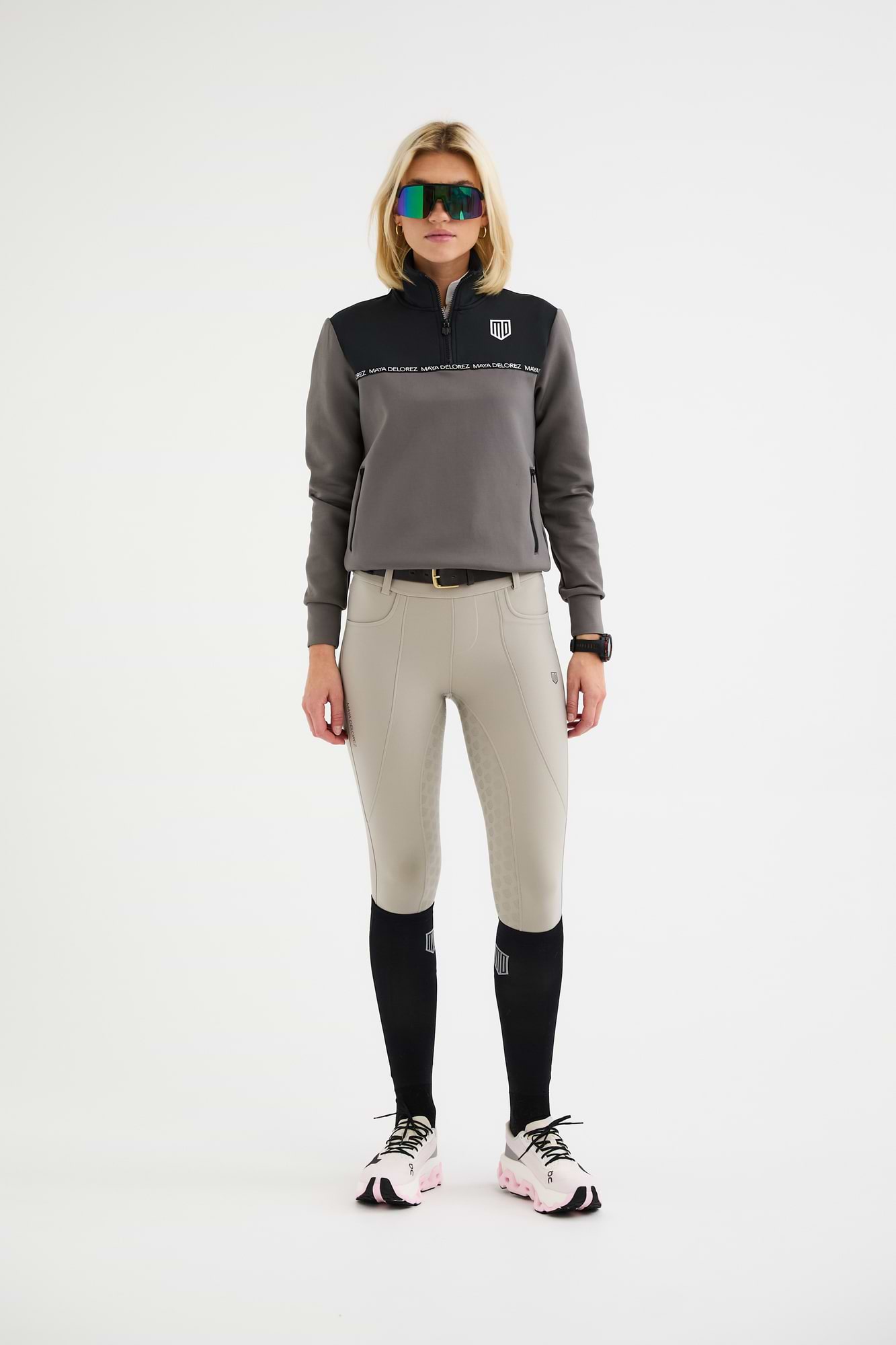 Pull à demi-zip