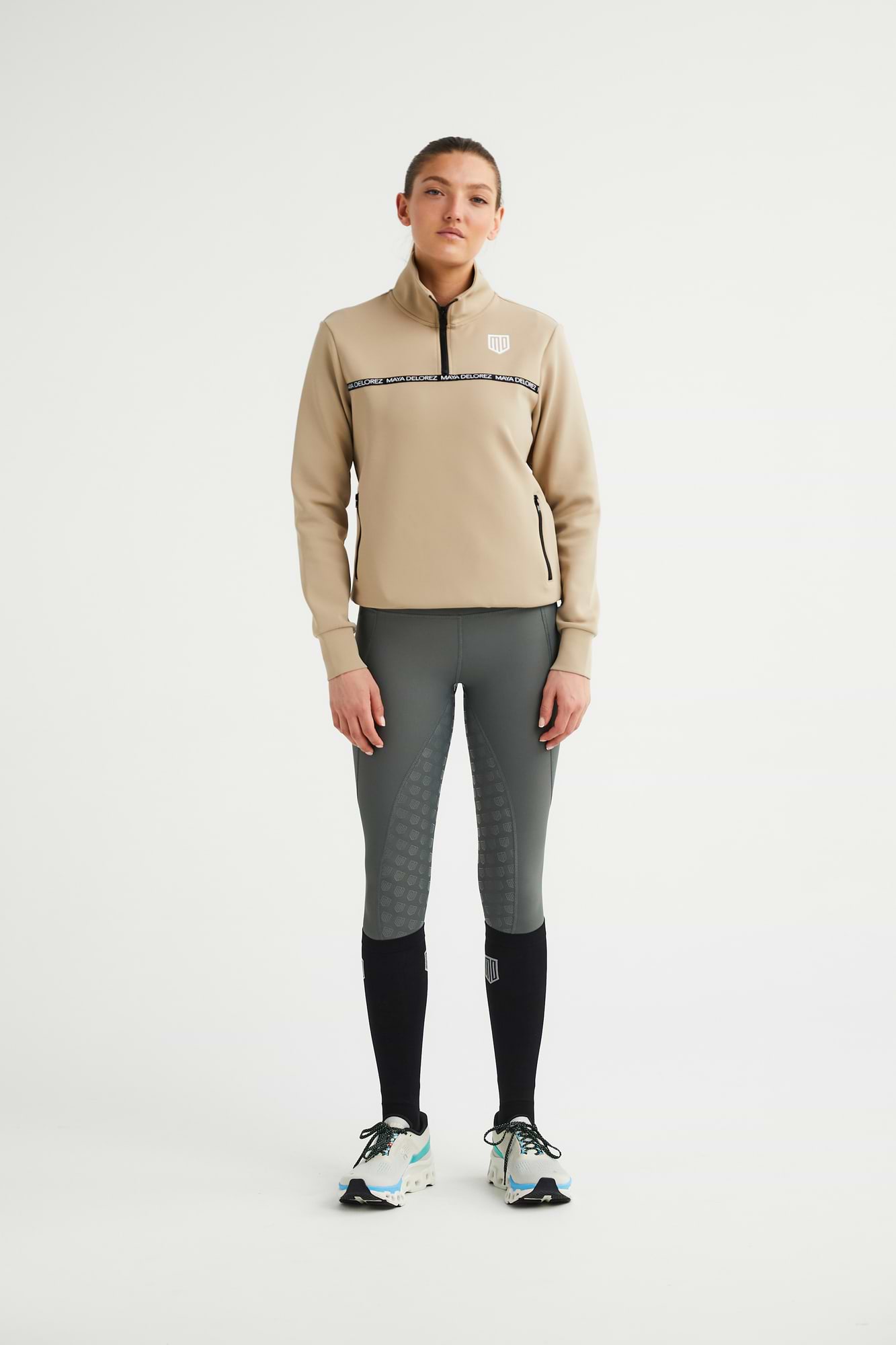 Pull à demi-zip