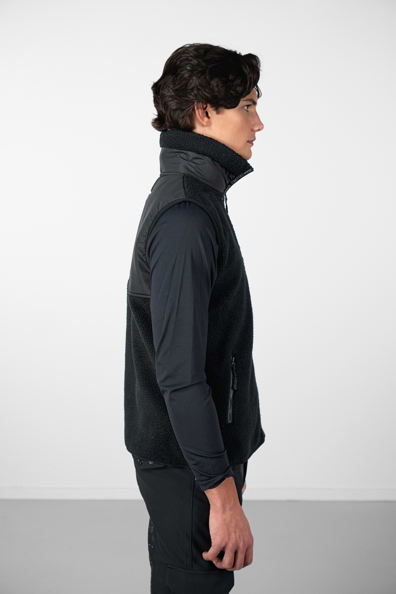 Gilet sans manches en teddy