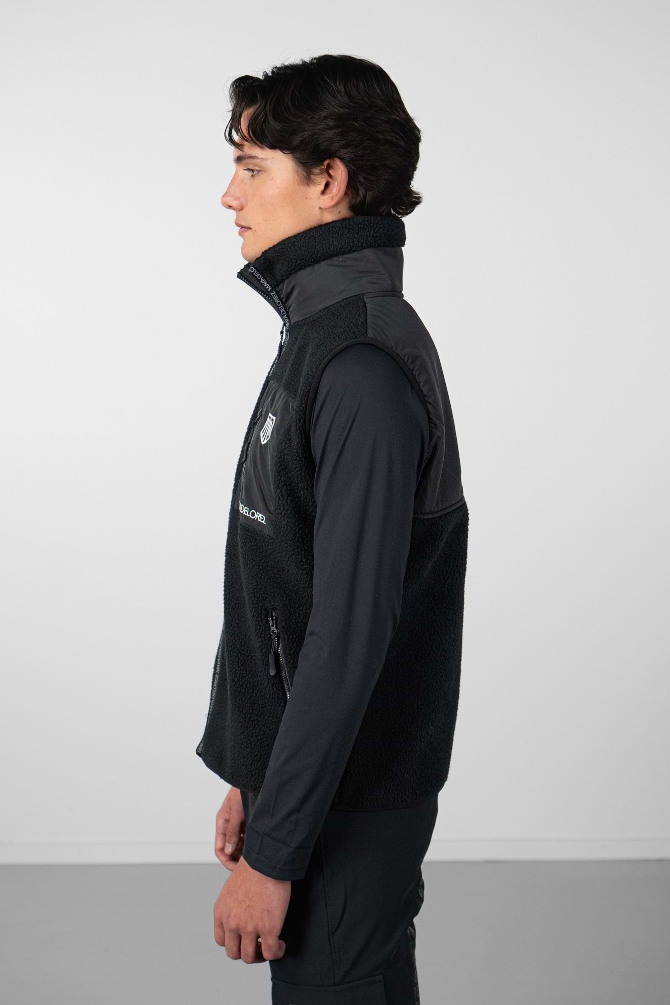 Gilet sans manches en teddy