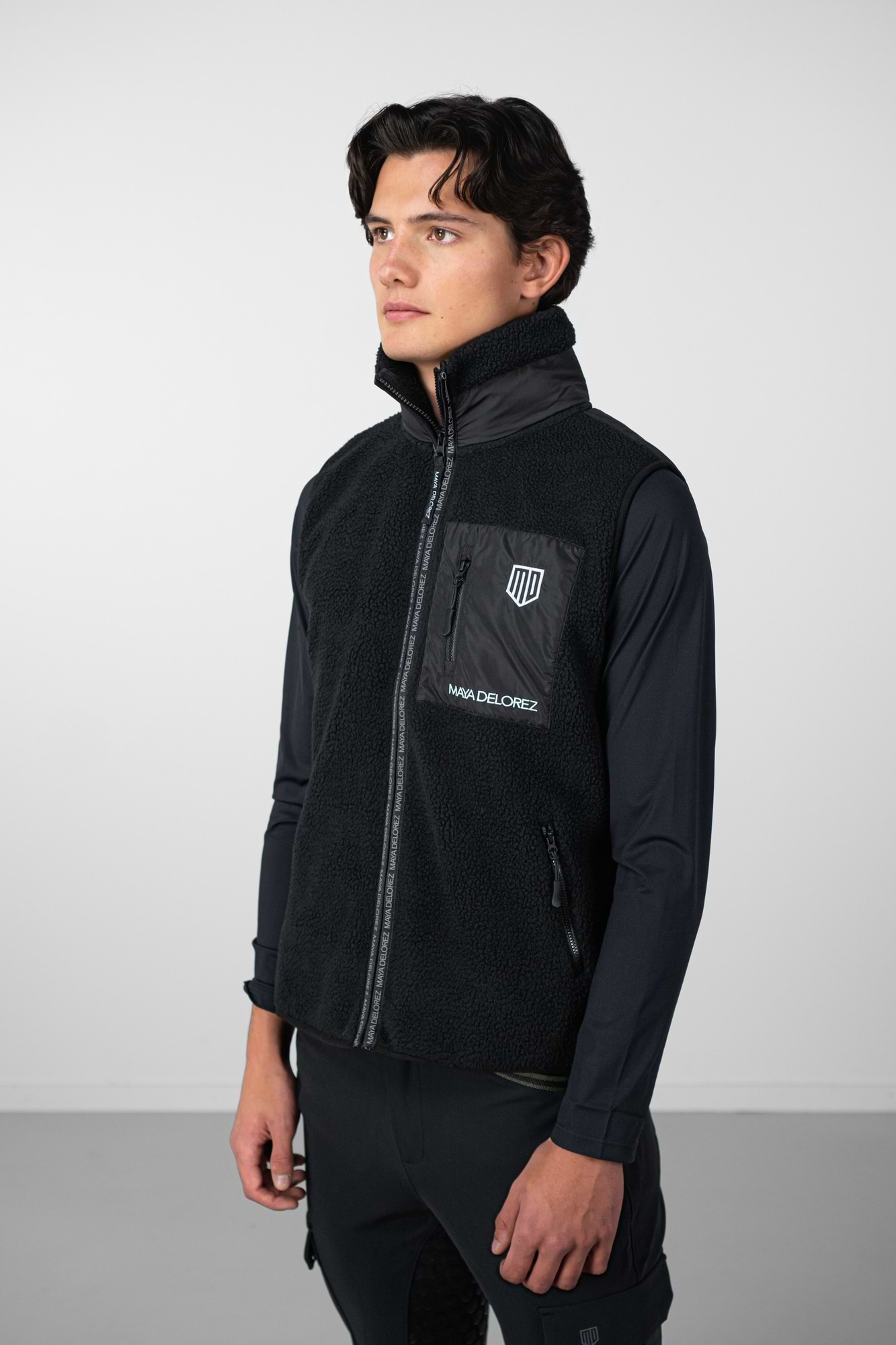Gilet sans manches en teddy