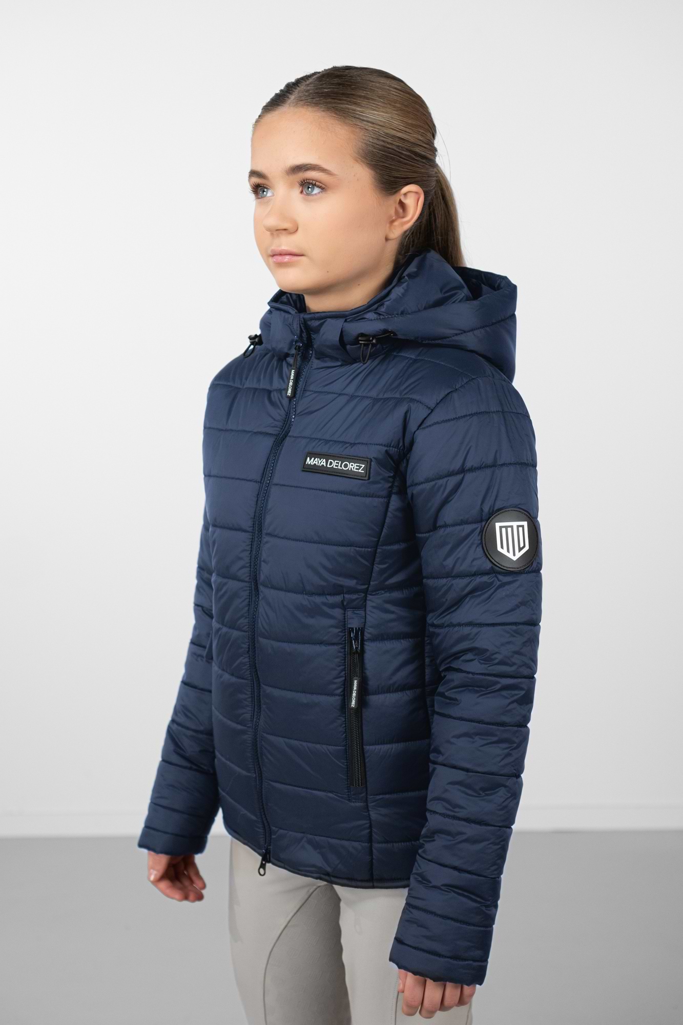 YR Fitted gepolsterte Jacke
