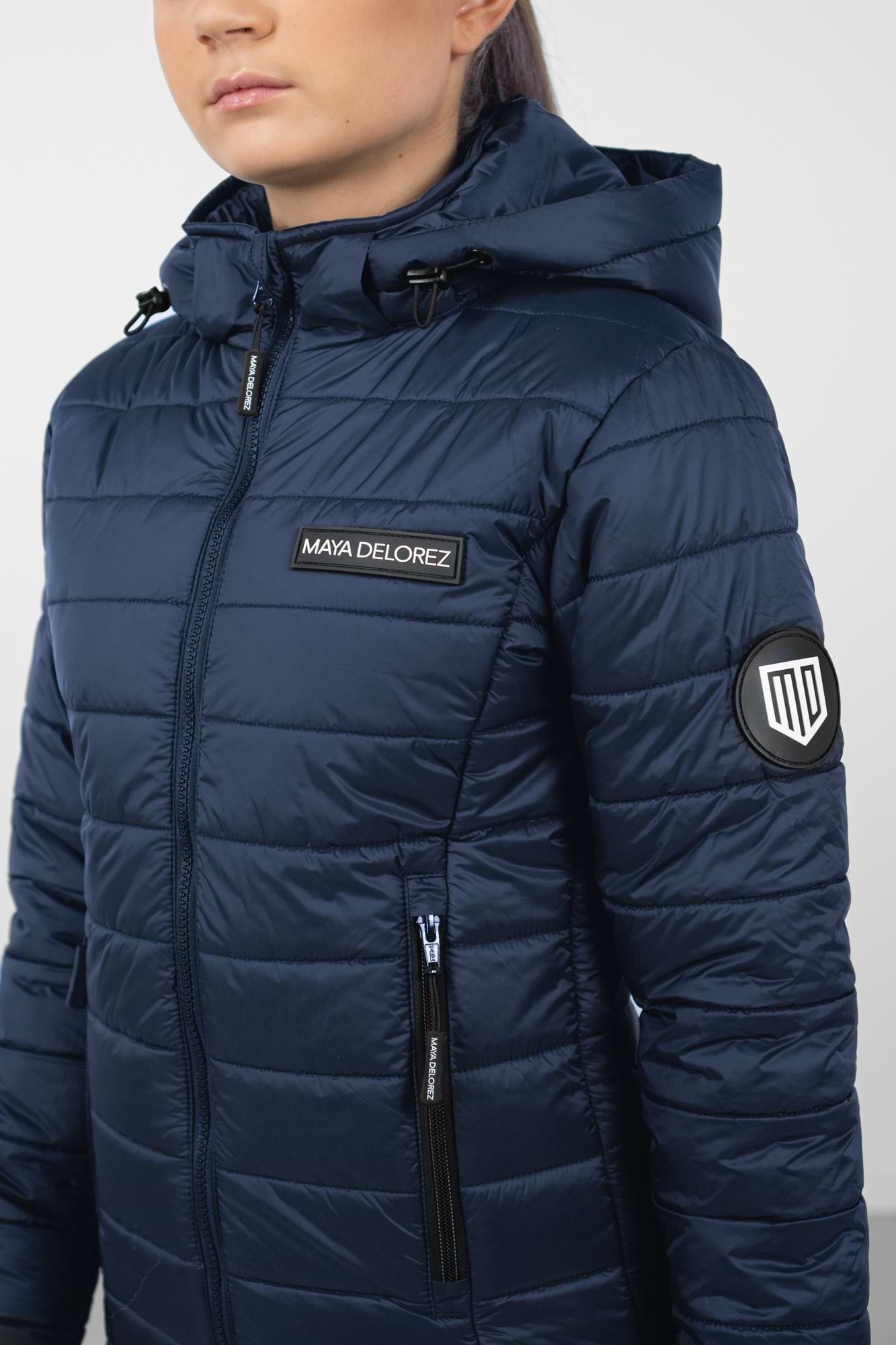 YR Fitted gepolsterte Jacke