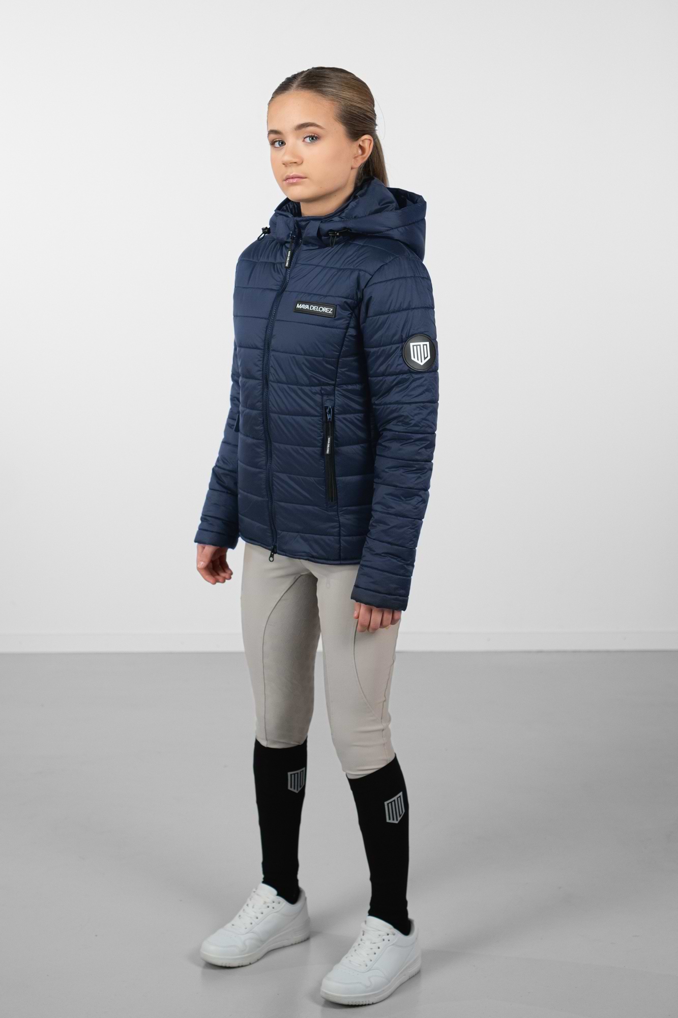 YR Fitted gepolsterte Jacke