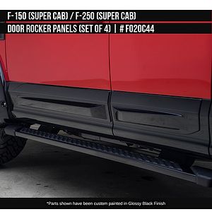 Ford F-150 2015 2016 2017 2018 2019 2020 2021 2022 / Super Duty F-250 2017 2018 2019 2020 2021 2022 Door Rocker Panels Super Cab (set of 4)