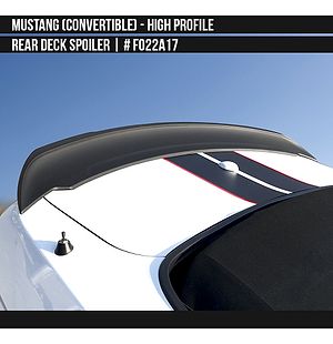 Ford Mustang 2015 2016 2017 2018 2019 2020 2021 2022 2023 High Profile Rear Deck Spoiler Convertible