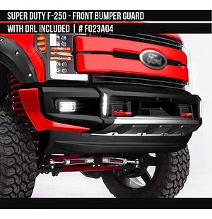 Ford F-250 Super Duty 2017 2018 2019 Front Bumper Guard with DRL included