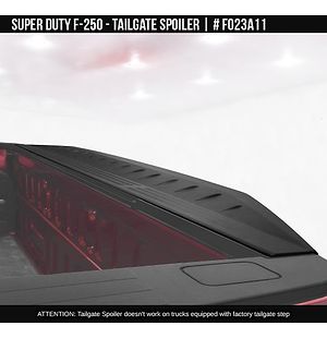 Tailgate Spoiler for Ford Super Duty F-250 2017 2018 2019