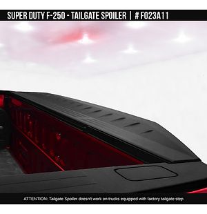 Ford Super Duty F-250 2017 2018 2019 Tailgate Spoiler