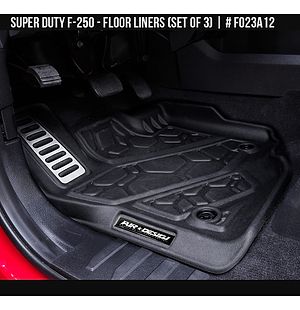 Ford Super Duty F-250 2017 2018 2019 2020 2021 2022 Floor Liners Super Crew (set of 3)