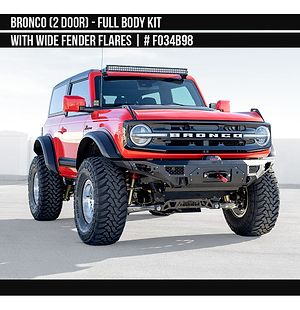 Wide Off Road Body Kit for 2 Door Bronco 2021-2025