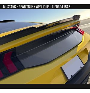 Ford Mustang 2024 2025 Rear Trunk Applique