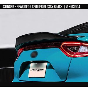 Kia Stinger 2018-2023 Rear Deck Spoiler Glossy Black