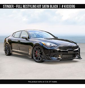 Full Restyling Kit Satin Black for Kia Stinger 2018-2023