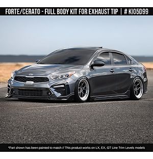 Kia Forte / Cerato 2019-2021 Styling Body Kit with cutout for Exhaust Tip