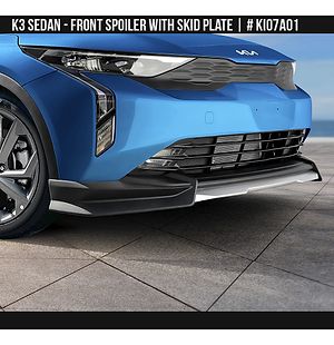 Kia K3 Sedan 2024 2025 Front Spoiler with Skid Plate