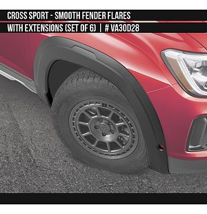 Smooth Fender Flares (set of 6) for Volkswagen Cross Sport 2024-2025 