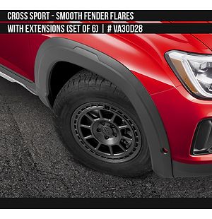 Volkswagen Cross Sport 2024-2025 Smooth Fender Flares (set of 6) by Air Design