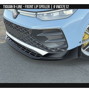 Front Lip Spoiler with Accent for Volkswagen Tiguan R-Line 2025-2026 