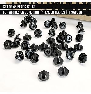 3AC080 Set of black bolts for Air Design Super Bolt® Fender Flares