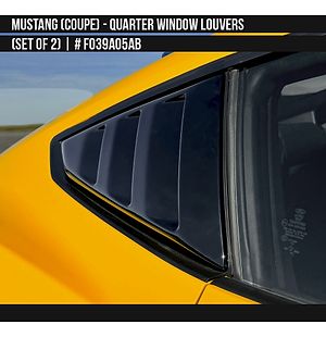 Ford Mustang 2024 2025 Quarter Window Louvres (set of 2)