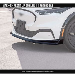 Front Lip Spoiler Glossy Black for Ford Mach-E 2022-2025
