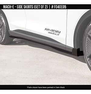Side Skirt Set Satin Black for Ford Mach-E 2022-2025