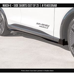 Side Skirt Set Glossy Black for Ford Mach-E 2022-2025