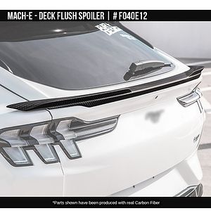 Deck Flush Spoiler Carbon Fiber for Ford Mach-E 2022-2025