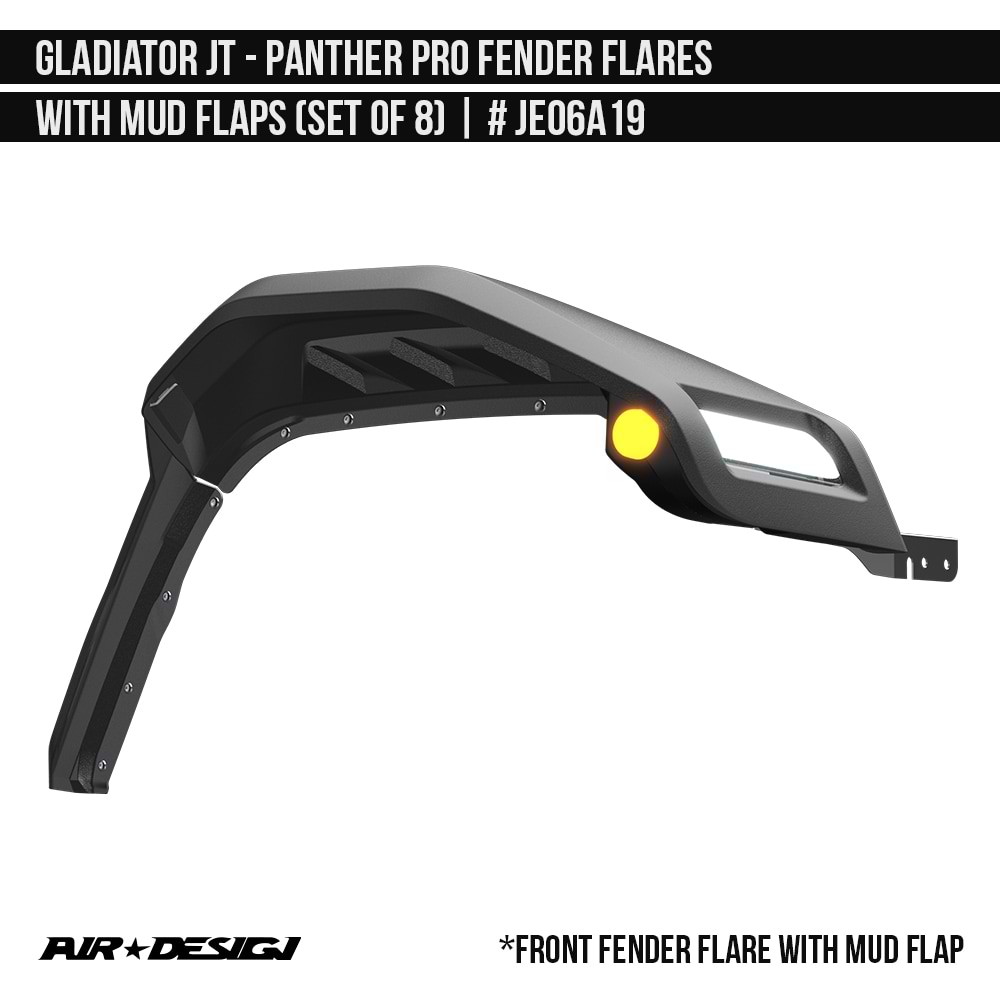 Gladiator JT 19-25 Panther Pro Fender Flares - Air Design
