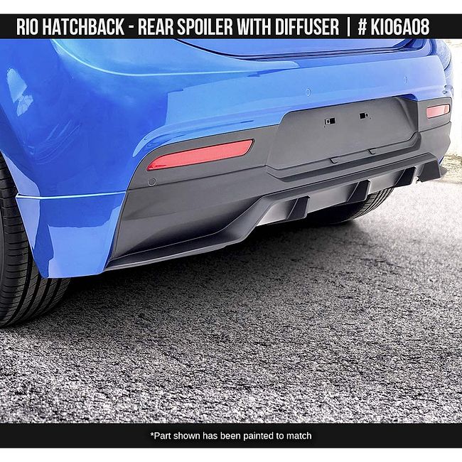 Kia Rio 21-23 Rear Spoiler w/Diffuser Hatchback - Air Design