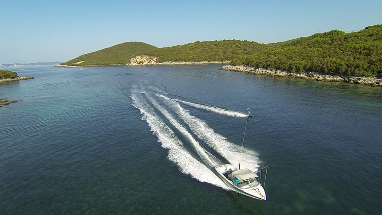 Superb conditions for water skiing and wakeboarding