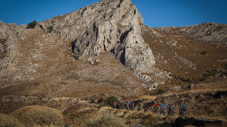 dramatic scenery on the guided bike rides