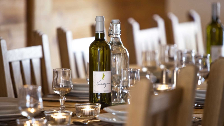 Free flowing wine with dinner