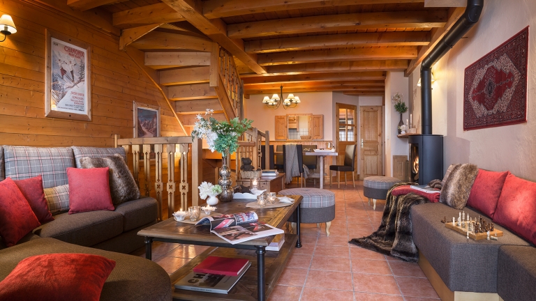 The cosy lounge/diner with woodburner