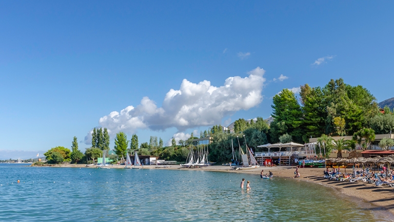 the beach at Airone Beachclub