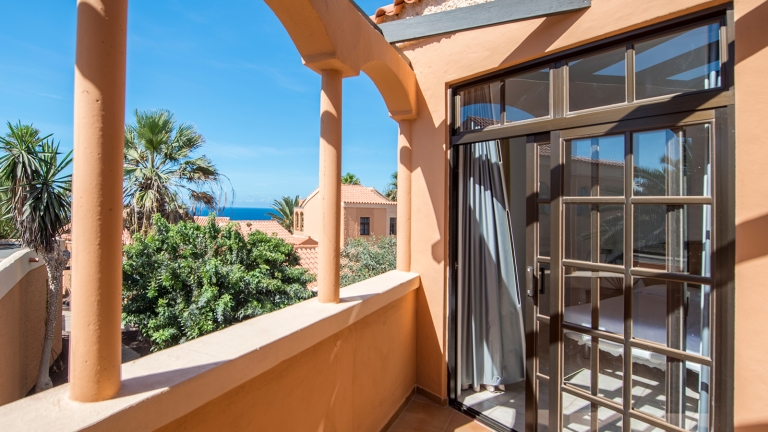 a typical balcony on one of the rooms