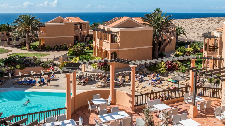 Accommodation and swimming pool