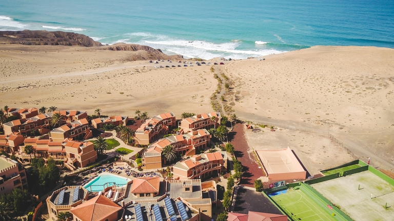 views from the beachclub to the beach