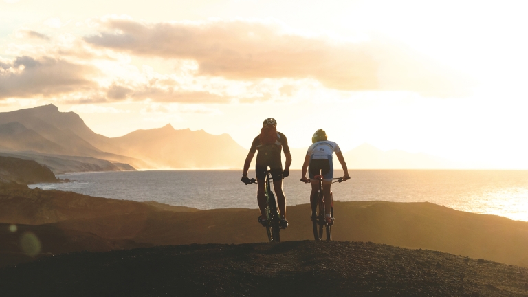 taking in the views on your mountain bike ride