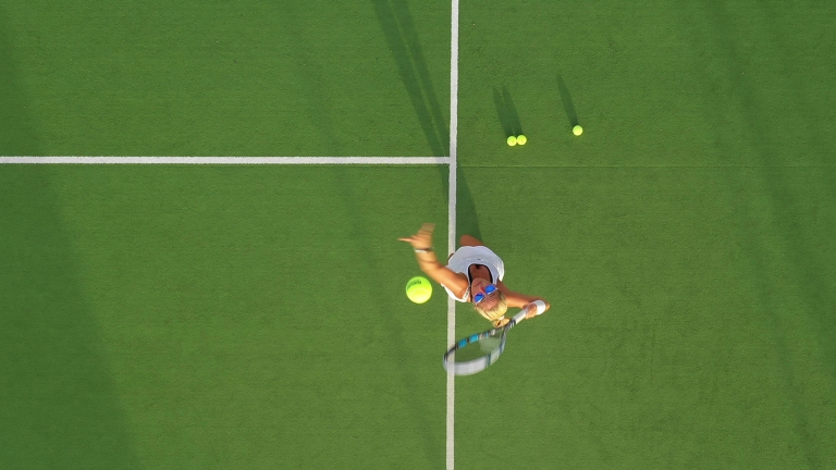 two AstroTurf courts