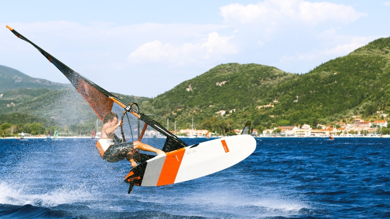 Windsurfing at Cosmos Beach Club