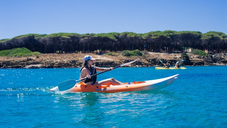 Kayaking at Baia dei Mori Beach Club
