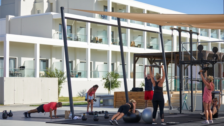 Strength and conditioning at Levante Beach Club